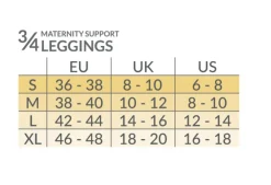 Sømløs 3/4 Graviditetsleggings