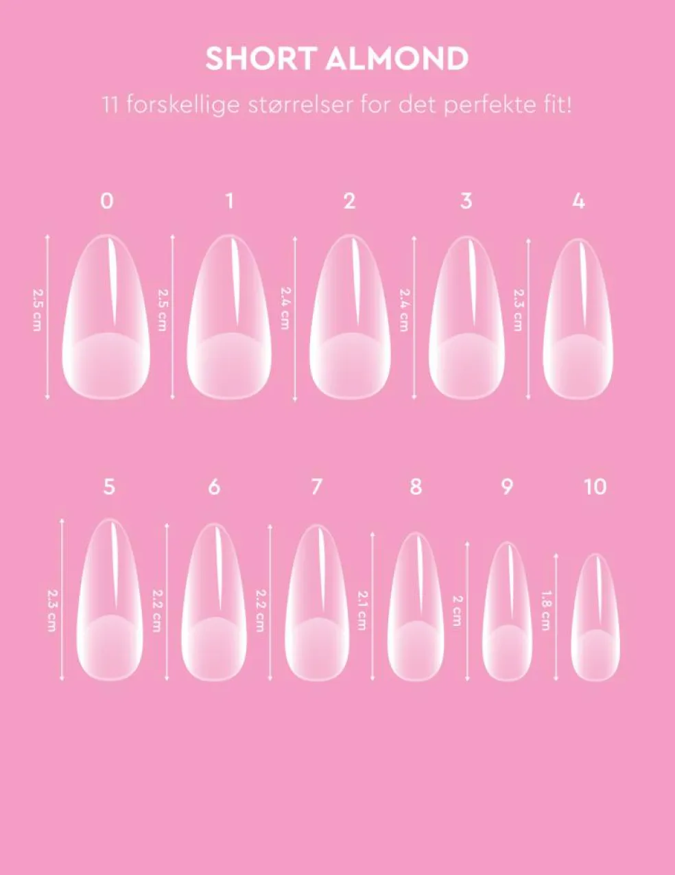 Soft Gel Tips, Short Almond