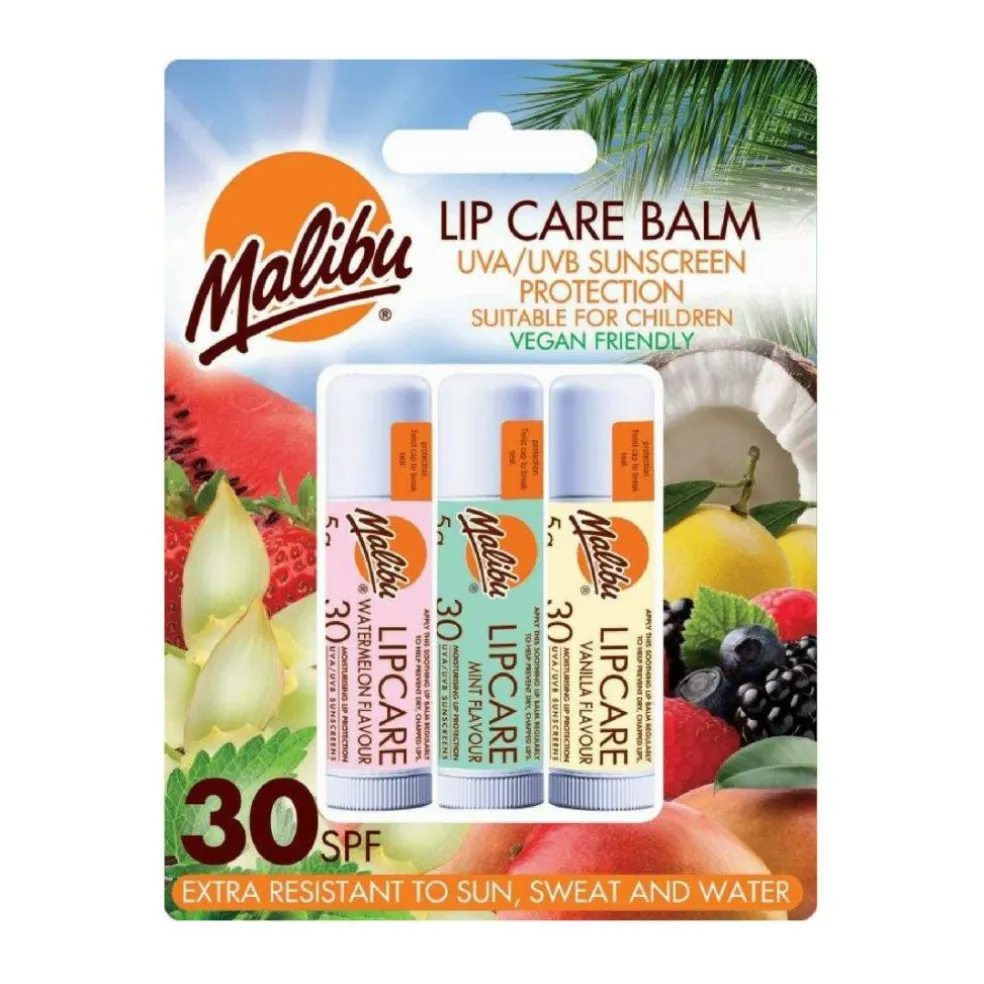 SPF 30 Lip Balm Sunscreen, Watermelon, Mint and Vanilla