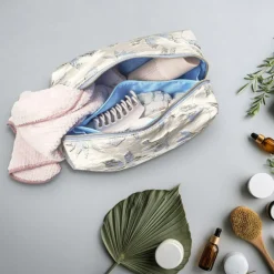 Toilettaske Med Hank i Quilt Stor