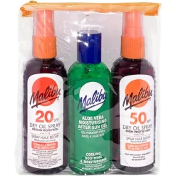 Travel Essentials, Dry Oil Sprays, Bronzing Tanning Oil and Soothing Aloe V