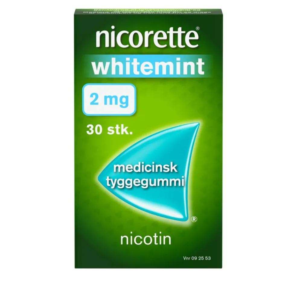 Whitemint 2 mg medicinsk tyggegummi