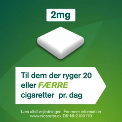 Whitemint 2 mg medicinsk tyggegummi