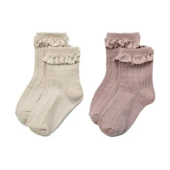Wool Lace Socks Nora 2-pak