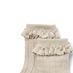 Wool Lace Socks Nora 2-pak